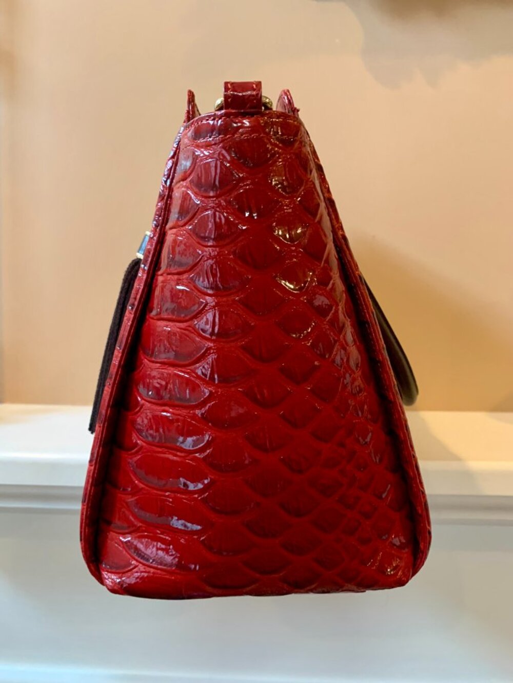 Brahmin Harper Scarlet Vardo satchel UNICORN HTF - Picture 5 of 10